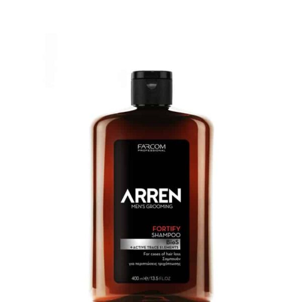 Το ARREN FORTIFY SHAMPOO είναι κατάλληλο για περιπτώσεις τριχόπτωσης. Σύνθεση με τεχνολογία BioS*, βιοτίνη και ενεργά ιχνοστοιχεία μετάλλων.