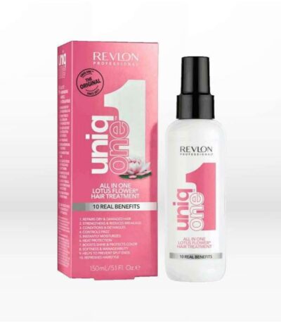 Θεραπεία, κατάλληλη για όλους τους τύπους μαλλιών με άρωμα λωτού. Επανορθώνει τα ξηρά και ταλαιπωρημένα μαλλιά, προσφέροντας λάμψη και έλεγχο κατά του φριζαρίσματος. Τα μαλλιά ξεμπερδεύονται και χτενίζονται ευκολότερα, χωρίς να προκαλείται σπάσιμο στις τρίχες.