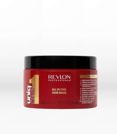Μάσκα 10 σε 1 που προσφέρει επανόρθωση στα ξηρά ταλαιπωρημένα μαλλιά. Λάμψη και έλεγχο.