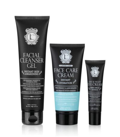 Oλοκληρωμένο σετ περιποίησης προσώπου για τον άνδρα που περιέχει 3 προιόντα για καθημερινή περιποίηση.