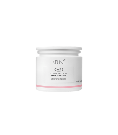 Keune Care Color Brillianz Mask 200ml Η μάσκα Color Brillianz είναι μια ενυδατική, καταπραϋντική και ενδυναμωτική μάσκα, σχεδιασμένη ειδικά για βαμμένα μαλλιά