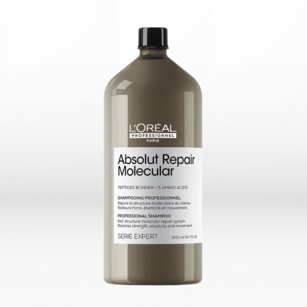 L'Oreal Professionel Absolut Repair Molecular, Σαμπουάν Επανόρθωσης Χωρίς Θειικά Άλατα Για Ταλαιπωρημένα Μαλλιά. Επανορθώνει και ενδυναμώνει τα μαλλιά