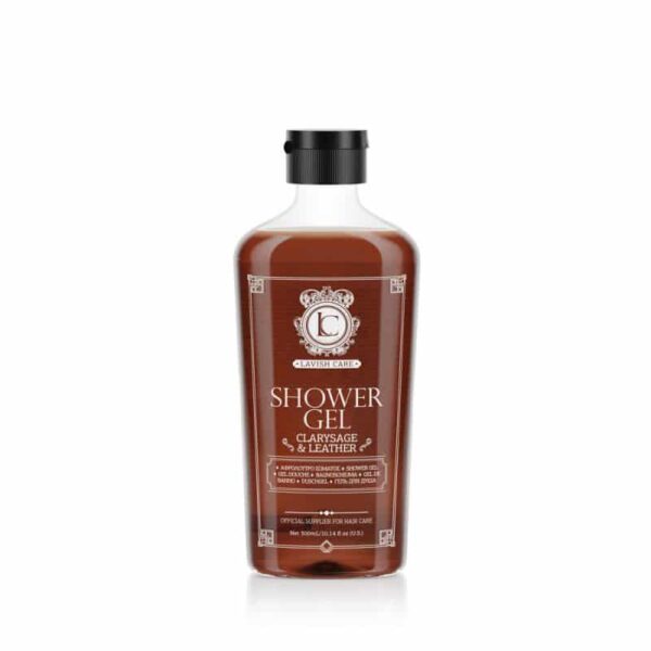 Lavish Care Barber Shower Gel Clarysage & Leather Aναζωογονητικό αφρόλουτρο με νότες πεύκου, φασκόμηλου και δέρματος. Περιποιείται απαλά την επιδερμίδα.