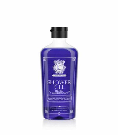 Lavish Care Barber Shower Gel Indigo Amberwood 300ml Aναζωογονητικό αφρόλουτρο με νότες περγαμόντο και κεχριμπαριού.