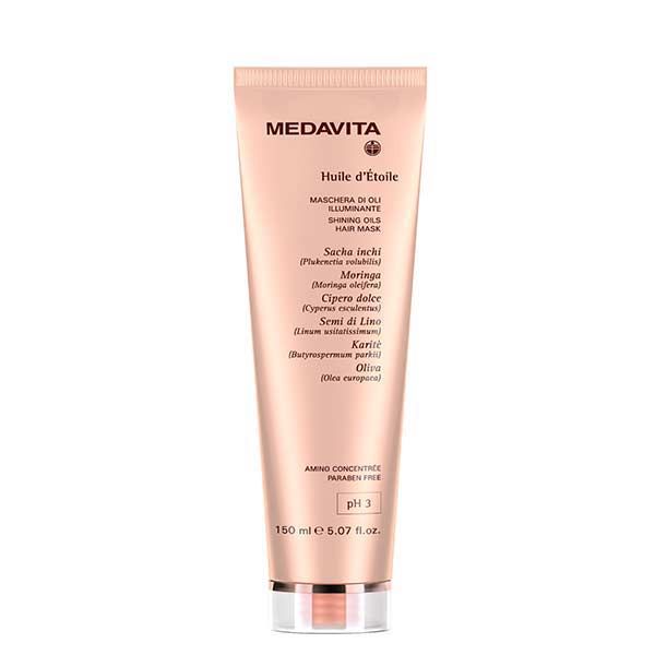medavita-huile-d_etoile-shining-oil-hair-mask-150ml - GoHair.gr Medavita Huile d'Etoile Shining Oil Hair Mask 150ml Μάσκα μαλλιών που χαρίζει εκθαμβωτική λάμψη και απαλότητα στα μαλλιά, χωρίς να τα βαραίνει.