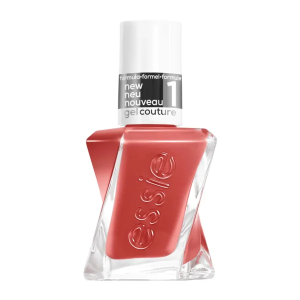 Essie Gel Couture 549 Woven At Heart 13,5ml Εssie Gel Couture βερνίκι νυχιών για αποτέλεσμα σαν gel χωρίς την χρήση λάμπας UV. Νέα σύνθεση που χαρίζει γυαλιστερή λάμψη και διάρκεια έως και 15 ημέρες. Ένα μακράς διάρκειας, vegan βερνίκι νυχιών σε ένα ουδέτερο πορτοκαλί- κεραμειδί χρώμα με ροζ υποτόνους.