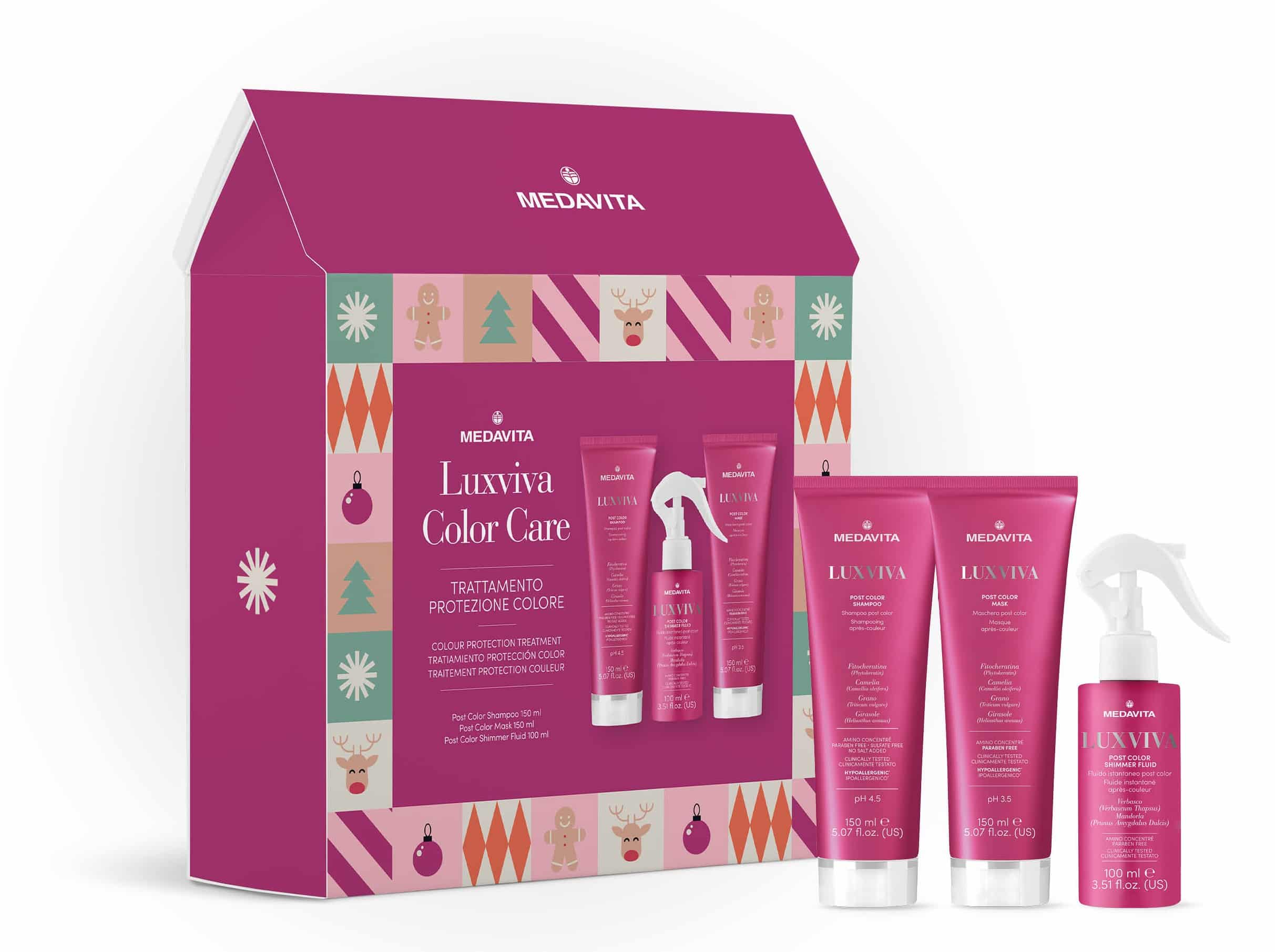 37177 - MEDAVITA XMAS BOX LUXVIVA COLOR CARE - GoHair.gr