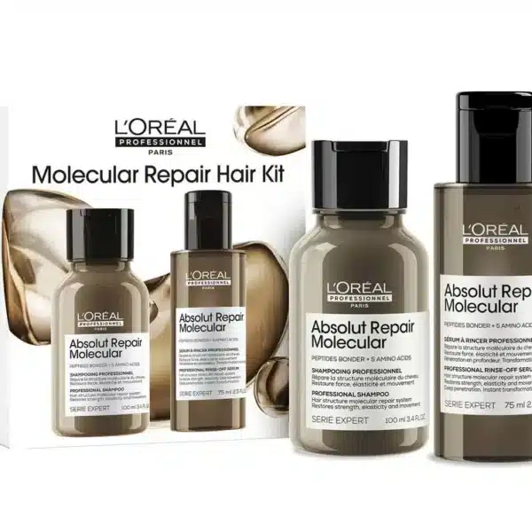 L'Oreal Professionnel Absolut Repair Molecular Mini Duo Kit (Shampoo 100ml + Rinse Off Serum 75ml)