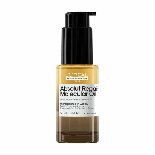 L’Oreal Professionnel Absolut Repair Molecular Bi-Phase Oil 30ml – Διφασικό Έλαιο Επανόρθωσης για Ταλαιπωρημένα Μαλλιά 30ml