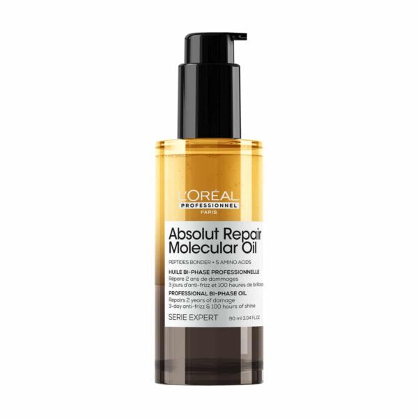 L’Oreal Professionnel Absolut Repair Molecular Bi-Phase Oil 90ml – Διφασικό Έλαιο Επανόρθωσης για Ταλαιπωρημένα Μαλλιά 90ml