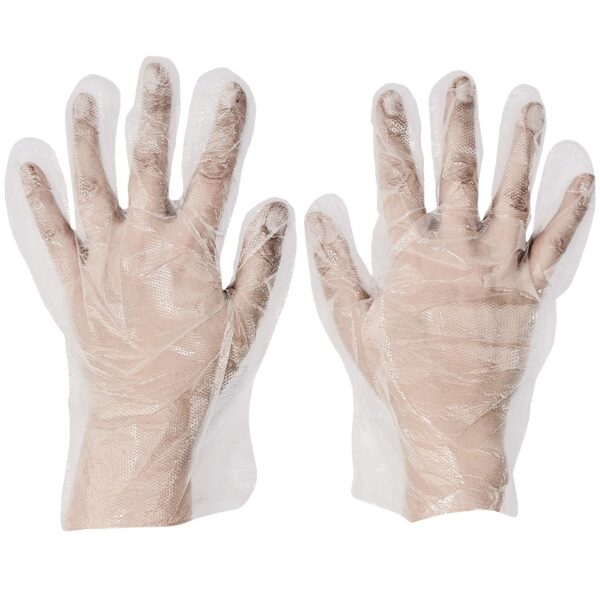 Γαντια Βαφής Πλαστικά Large 100τμχ