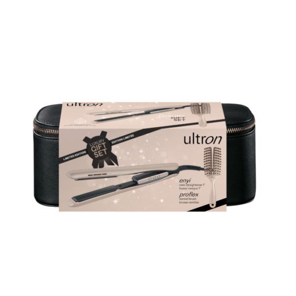 Ultron Luxury Gift Set (Enyi Ionic Straightener + Proflex Vented Brush)