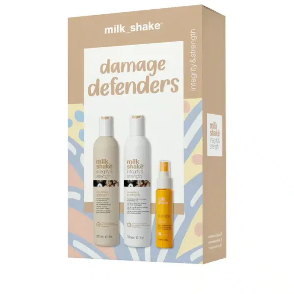 Milkshake Damage Defenders Integrity & Strength Christmas Pack (Shampoo 300ml - Conditioner 300ml +Incredible Milk 55ml Free)
