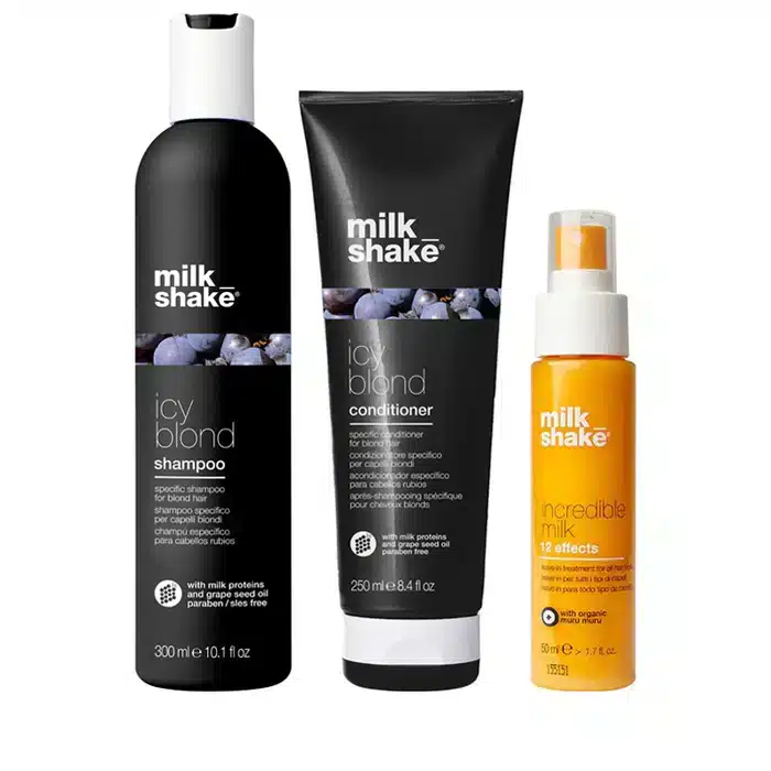 milk_shakeIcyBlondeTrioChristmasPack_700x700_crop_centerjpg - GoHair.gr Milkshake Arctic Avengers Icy Blond Christmas Gift Pack (Shampoo 300ml - Conditioner 250ml + Incredible Milk 55ml Free)