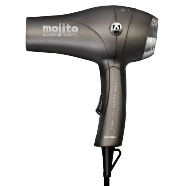 Artero Mojito Mini Hair Dryer Silver Travel Size