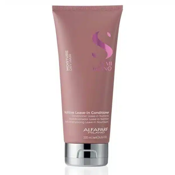 Pink tube of Active Leave-In Conditioner for dry hair, with moisture branding and a silver cap (200 ml).