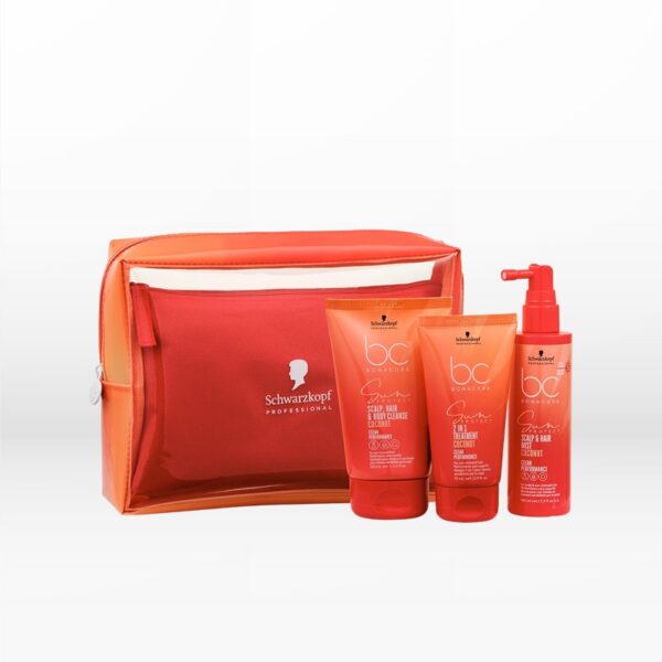 Schwarzkopf Professional BC Bonacure Sun Protect Pouch (3-in-1 Cleanse 100ml + 2-In-1 Treatment 75ml + Protection Mist 100ml)