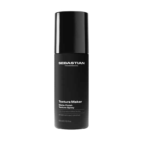 Sebastian Textur Maker Matte Finish Texture Spray bottle (black cylindrical container)